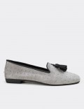 Gray Suede Calfskin Loafers
