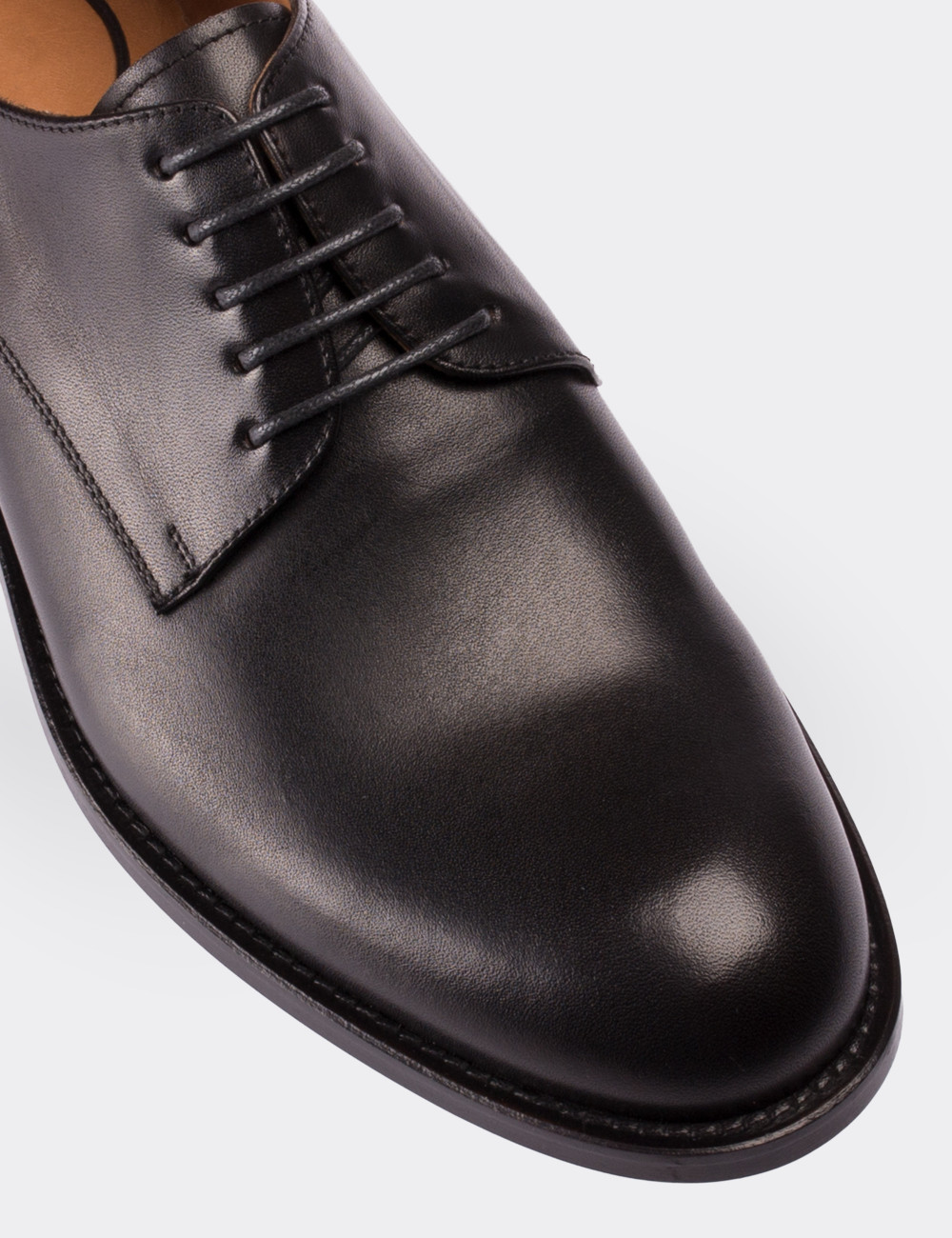 Black  Leather Classic Shoes - 64910MSYHN01