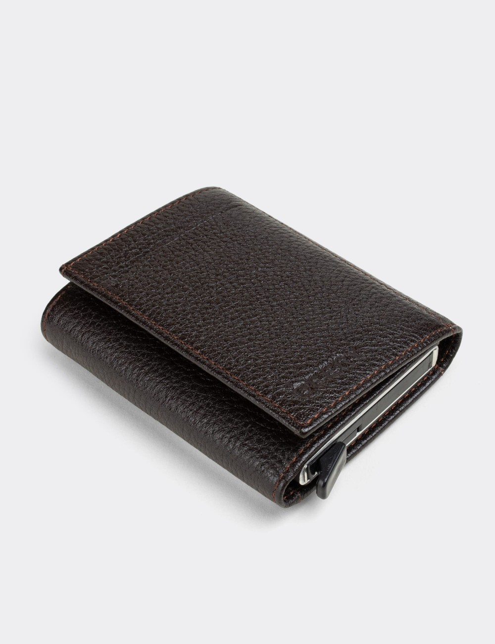  Leather Brown Men's Wallet - 00626MKHVZ01