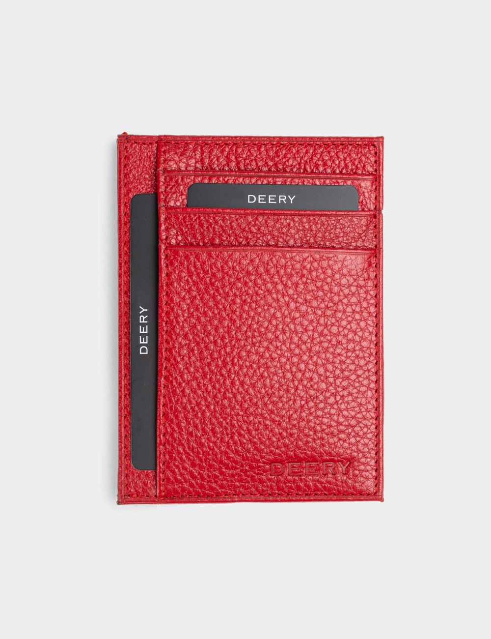  Leather Red Men's Wallet - 00588MKRMZ01