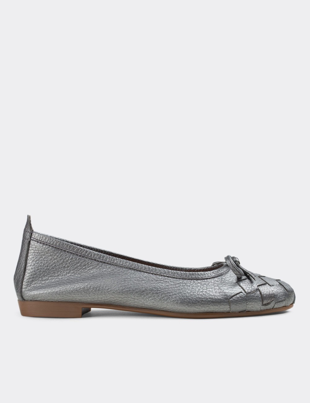 Gray  Leather Loafers - E3205ZGRIC02