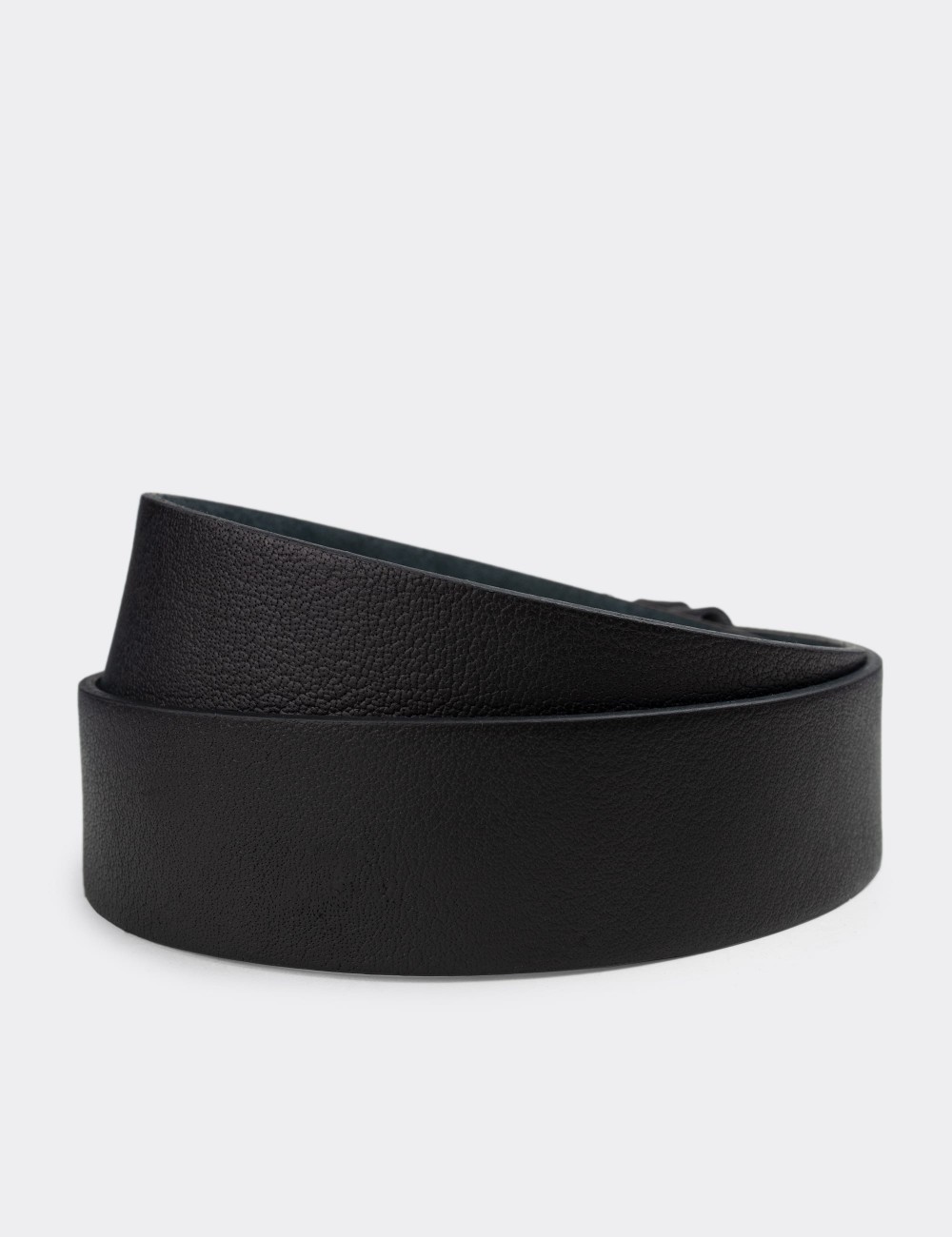  Leather Black Men's Belt - K0104MSYHW01