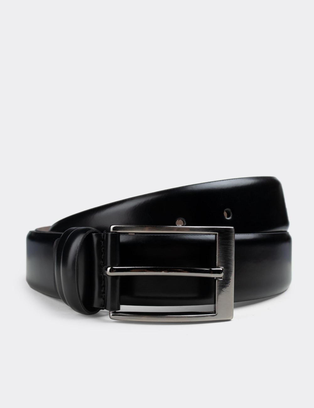  Leather Black Men's Belt - K0102MSYHW01