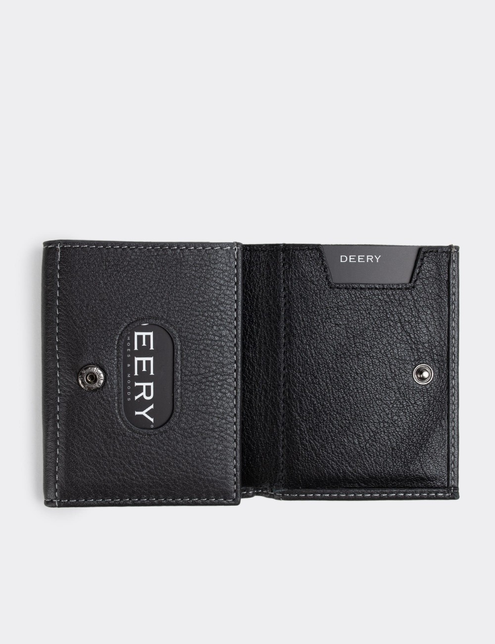  Leather Gray Men's Wallet - 00224MGRIZ01
