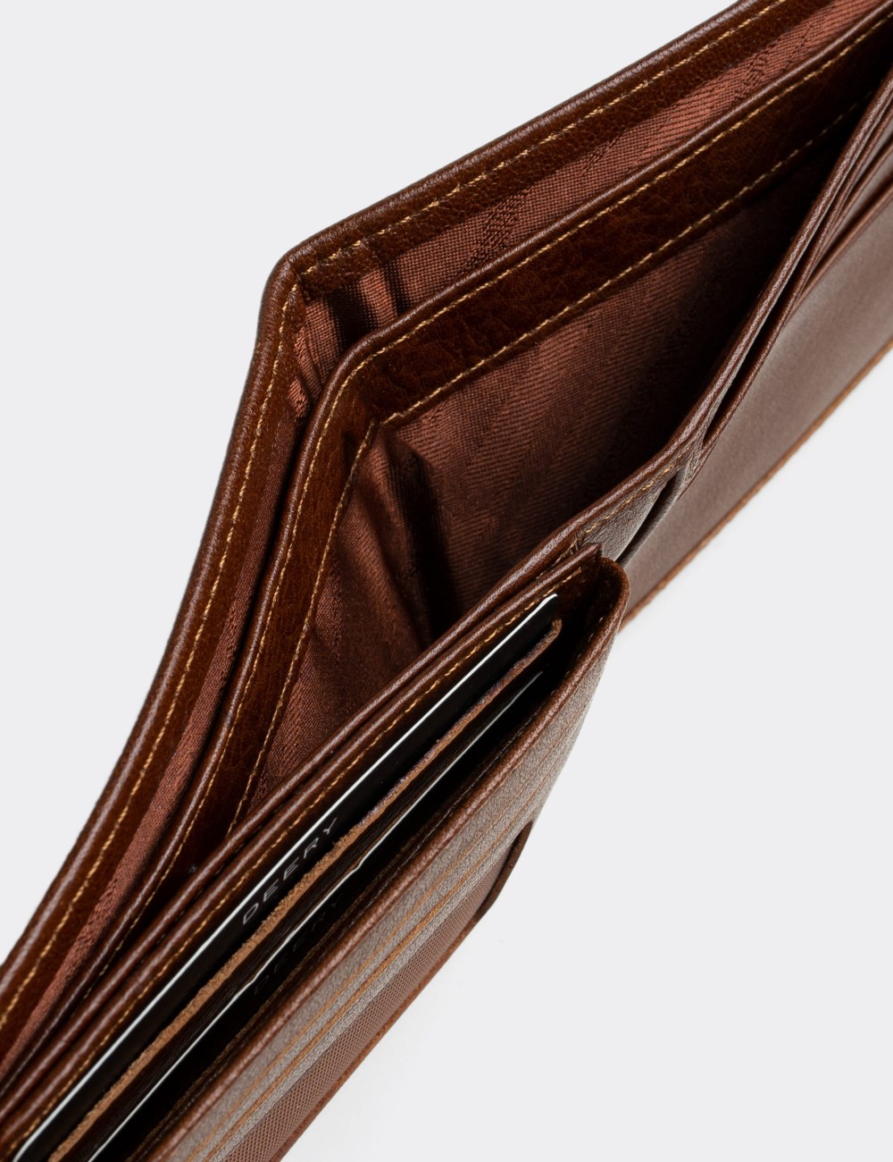  Leather Tan Men's Wallet - 00334MTBAZ01