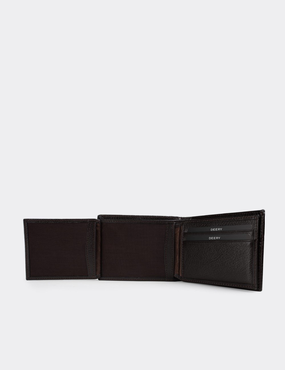  Leather Brown Men's Wallet - 00334MKHVZ01