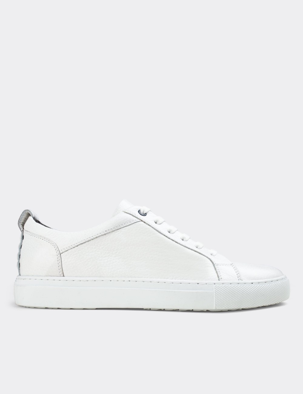 White  Leather Sneakers - 01837MBYZC01