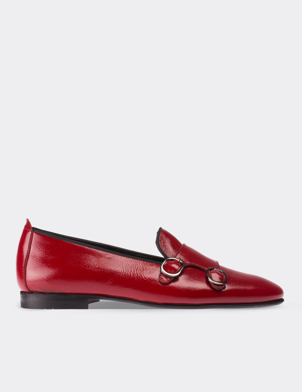 Red Patent Leather Loafers - 01611ZKRMM01