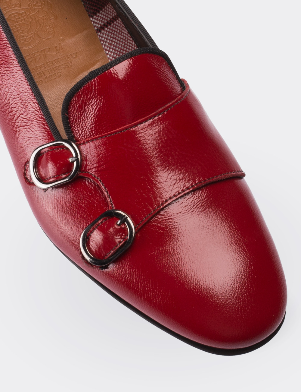 Red Patent Leather Loafers - 01611ZKRMM01