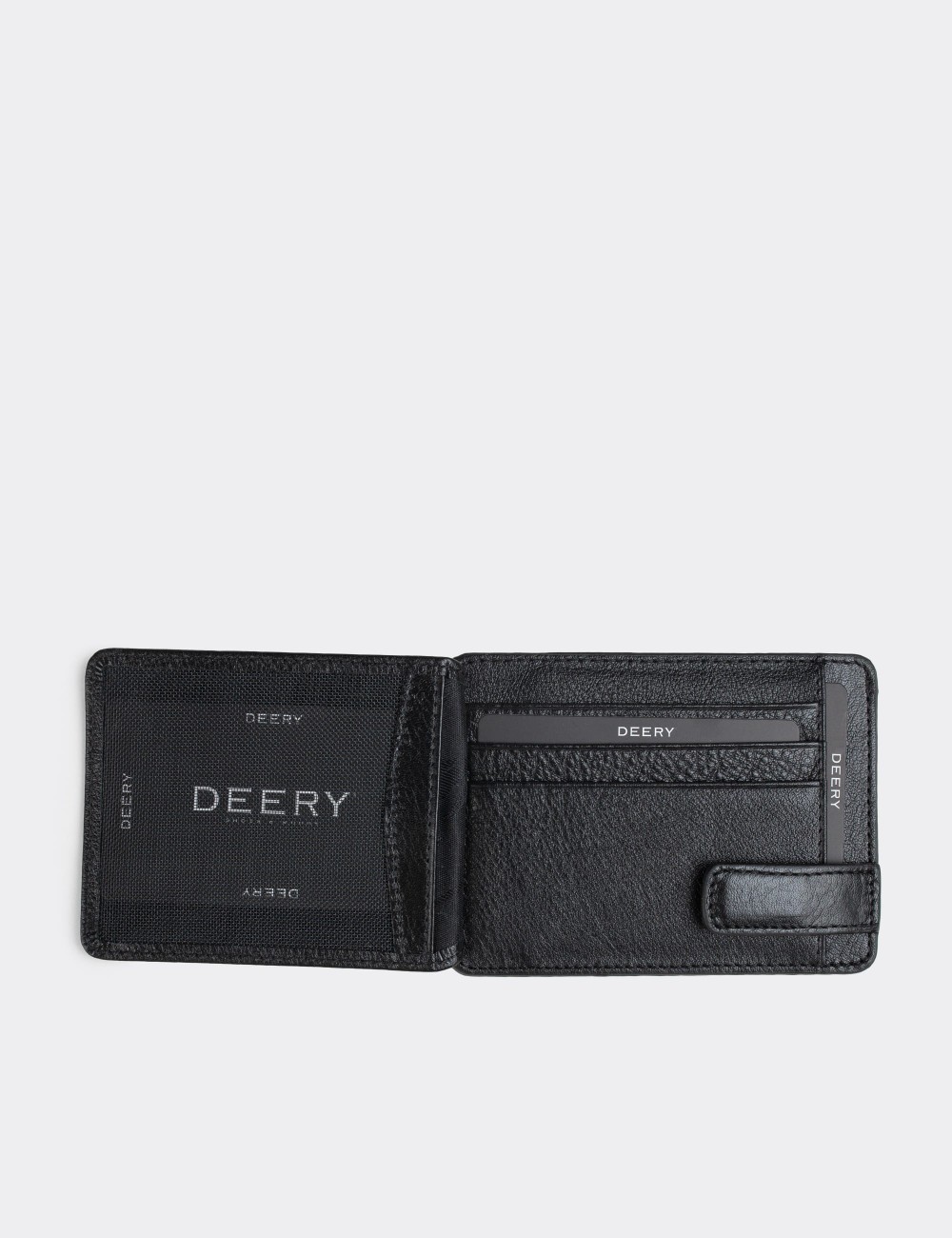  Leather Black Men's Wallet - 00521MSYHZ01