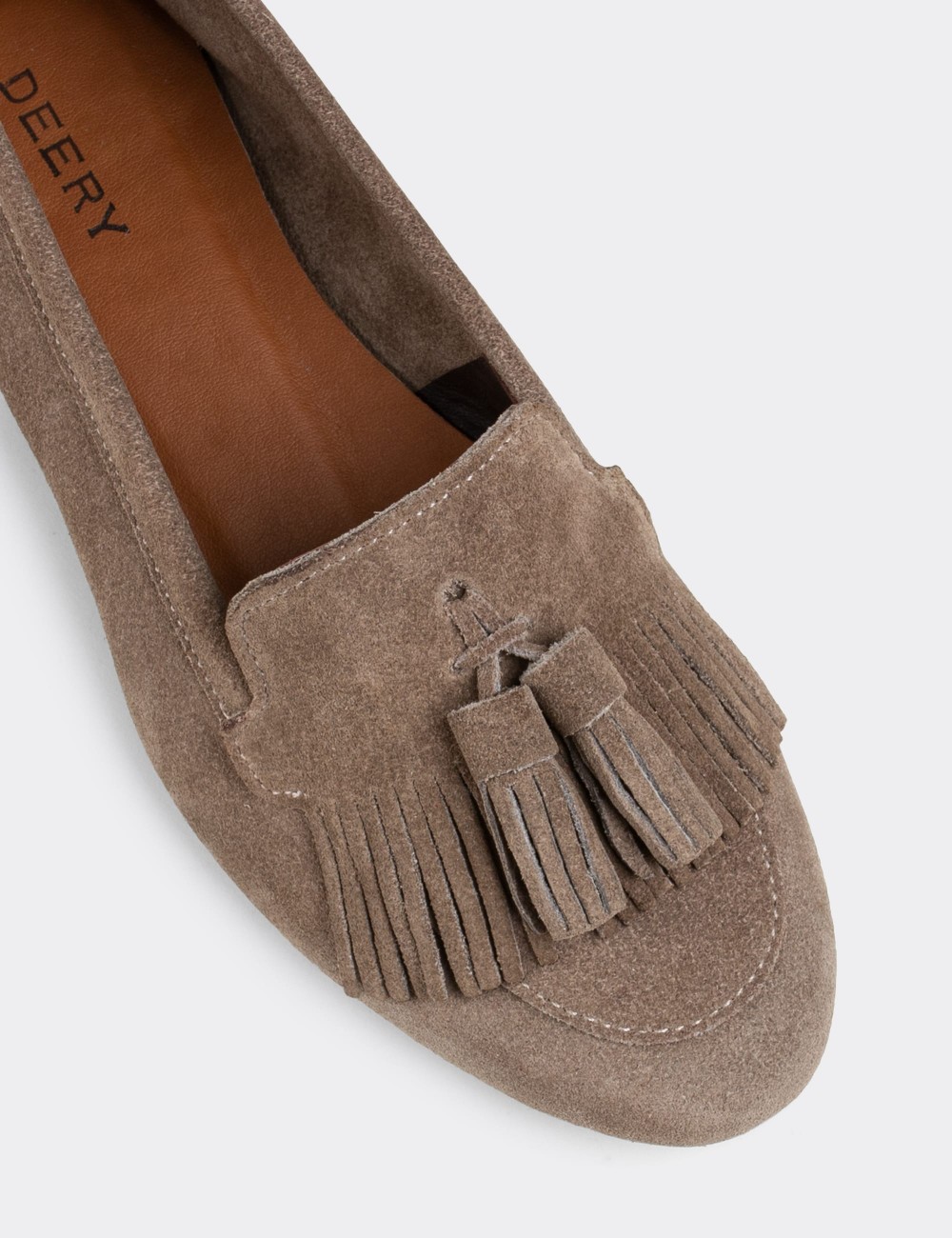 Sandstone Suede Leather Loafers - E3203ZVZNC01