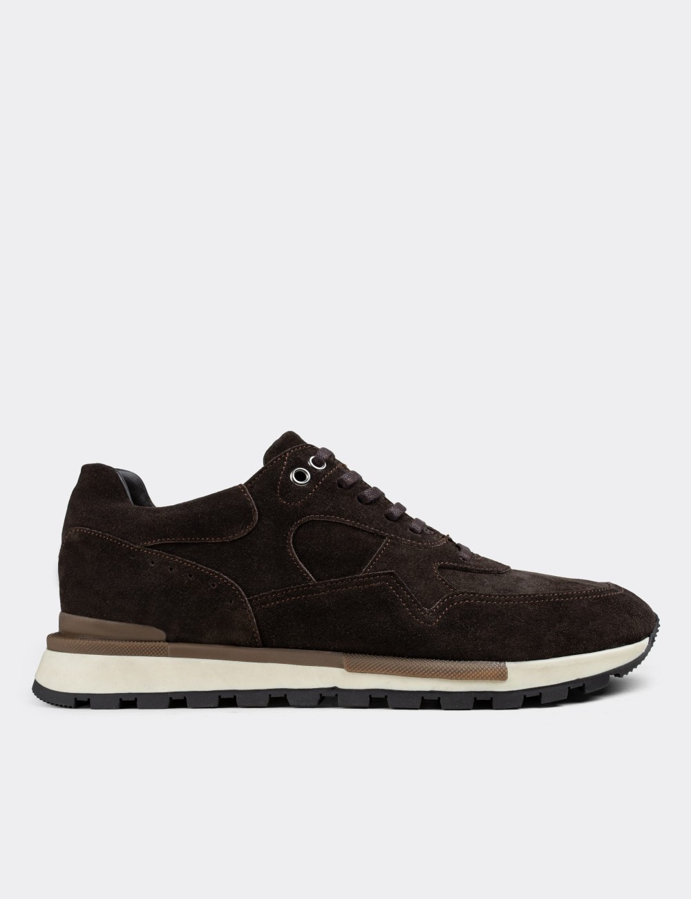 Brown Suede Leather Sneakers - 01818MKHVT01