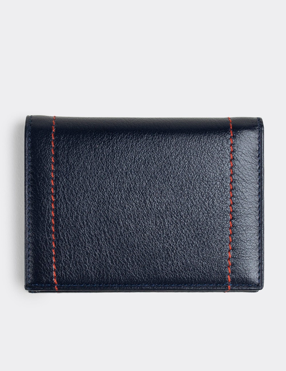  Leather Navy Men's Wallet - 00215MLCVZ01