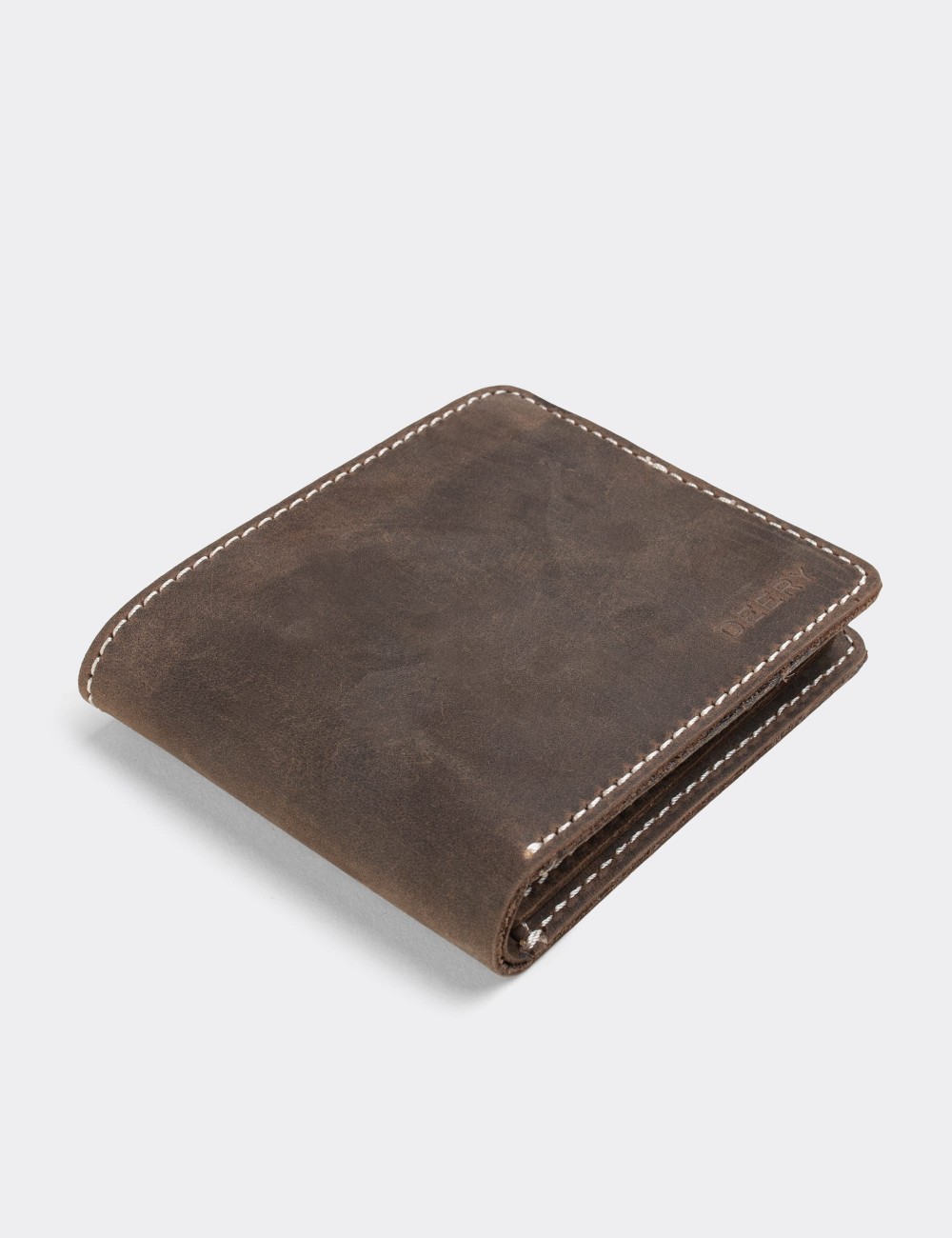 Nubuck Leather Brown Men's Wallet - 00302MKHVZ01