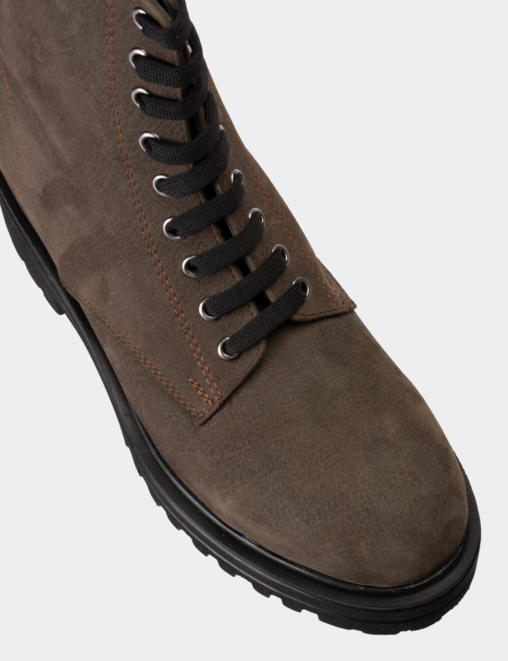 Sandstone Nubuck Leather Boots - 01814ZVZNE04