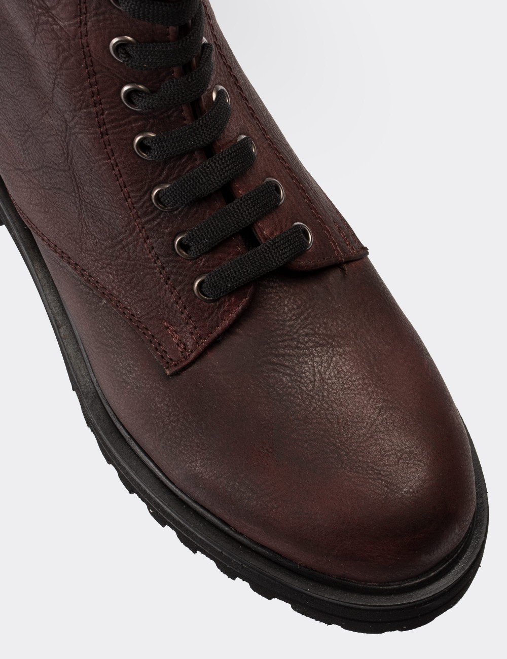 Brown  Leather Boots - 01814ZKHVE15