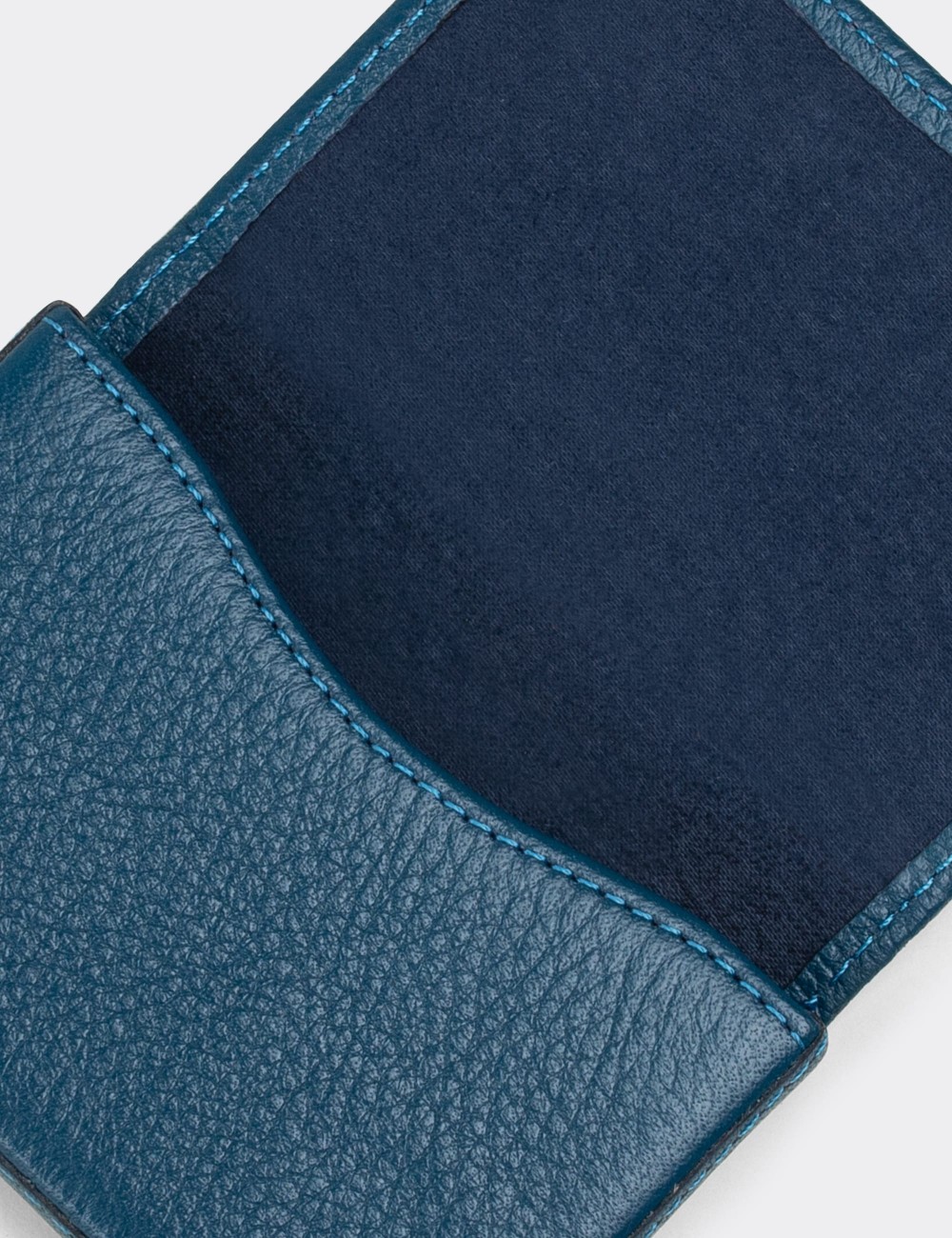  Leather Blue Men's Wallet - 00522MMVIZ01