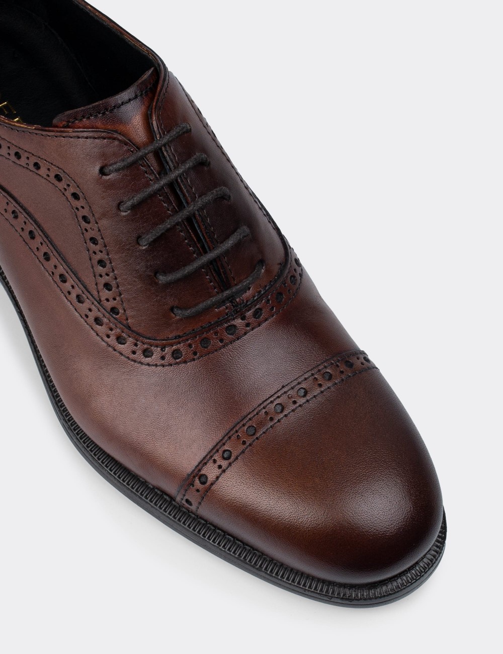 Brown  Leather Classic Shoes - 01758MKHVC02