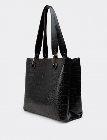 Black Shoulder Bag - V7067ZSYHY02
