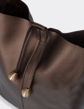 Bronze Shoulder Bag - D5541ZBRNY01