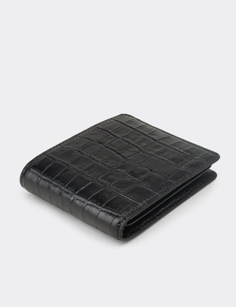  Leather Black Men's Wallet - 0390AMSYHZ02