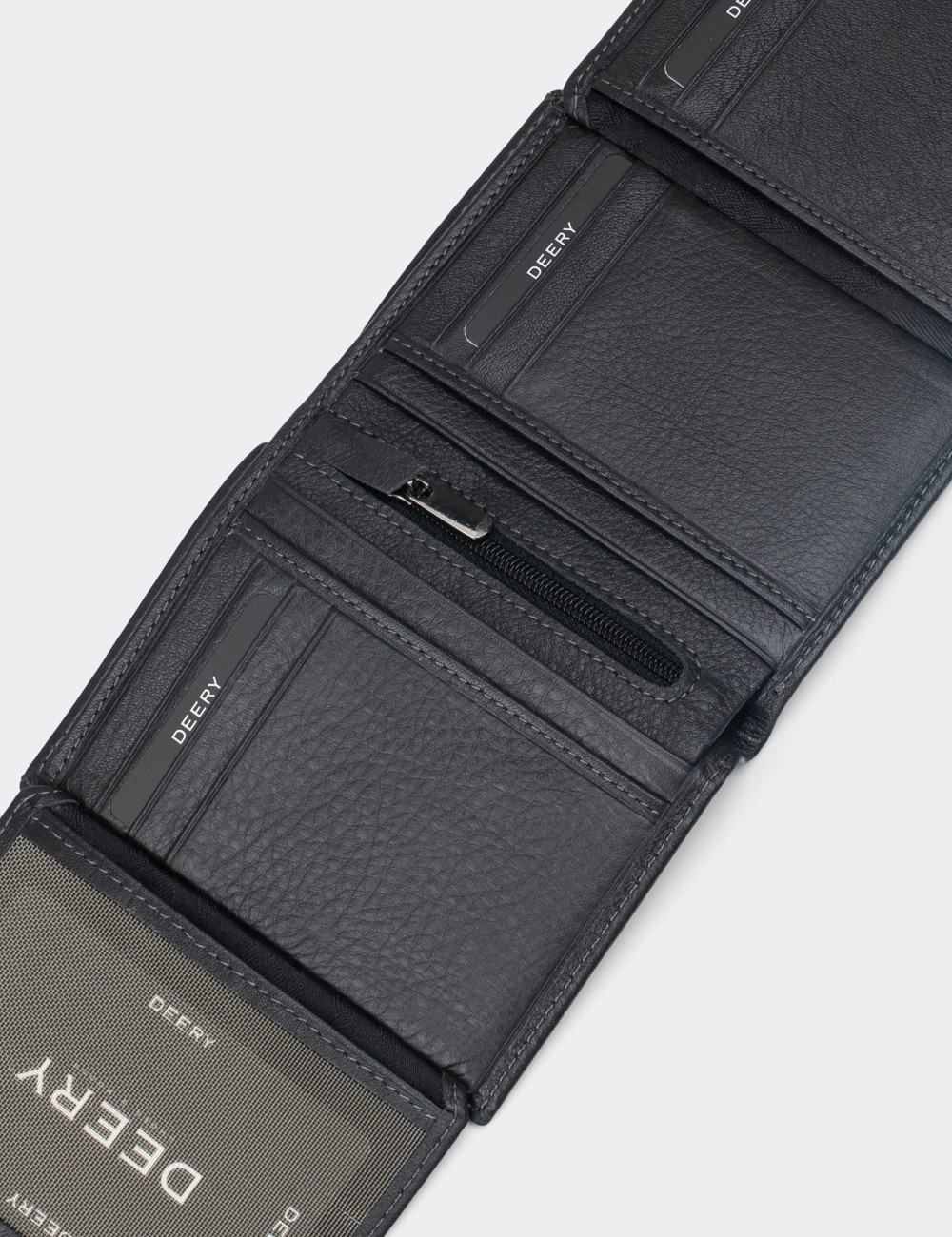  Leather Gray Men's Wallet - 00288MGRIZ01