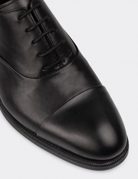 Black Leather Classic Shoes