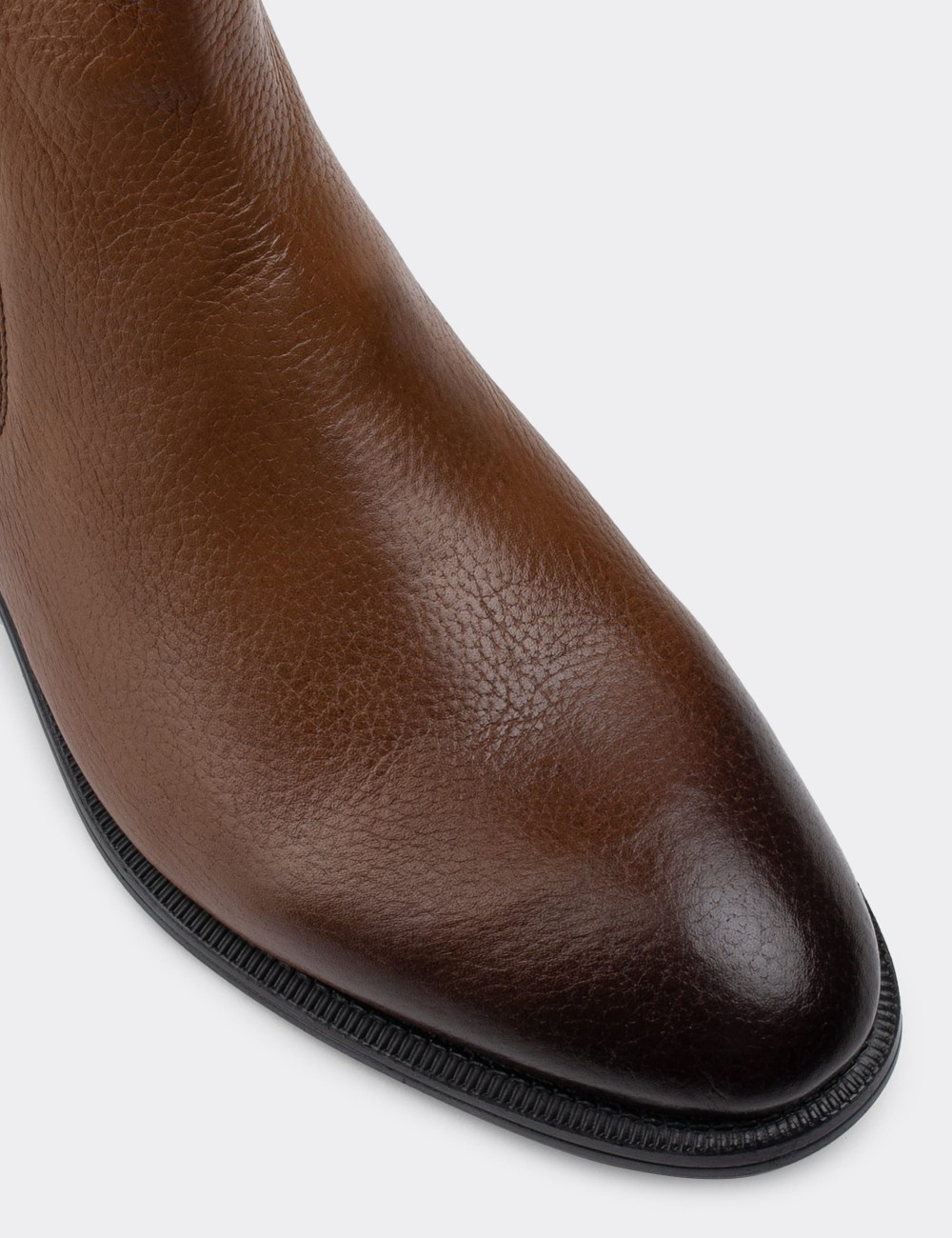 Tan  Leather Chelsea Boots - 01620MTBAC17