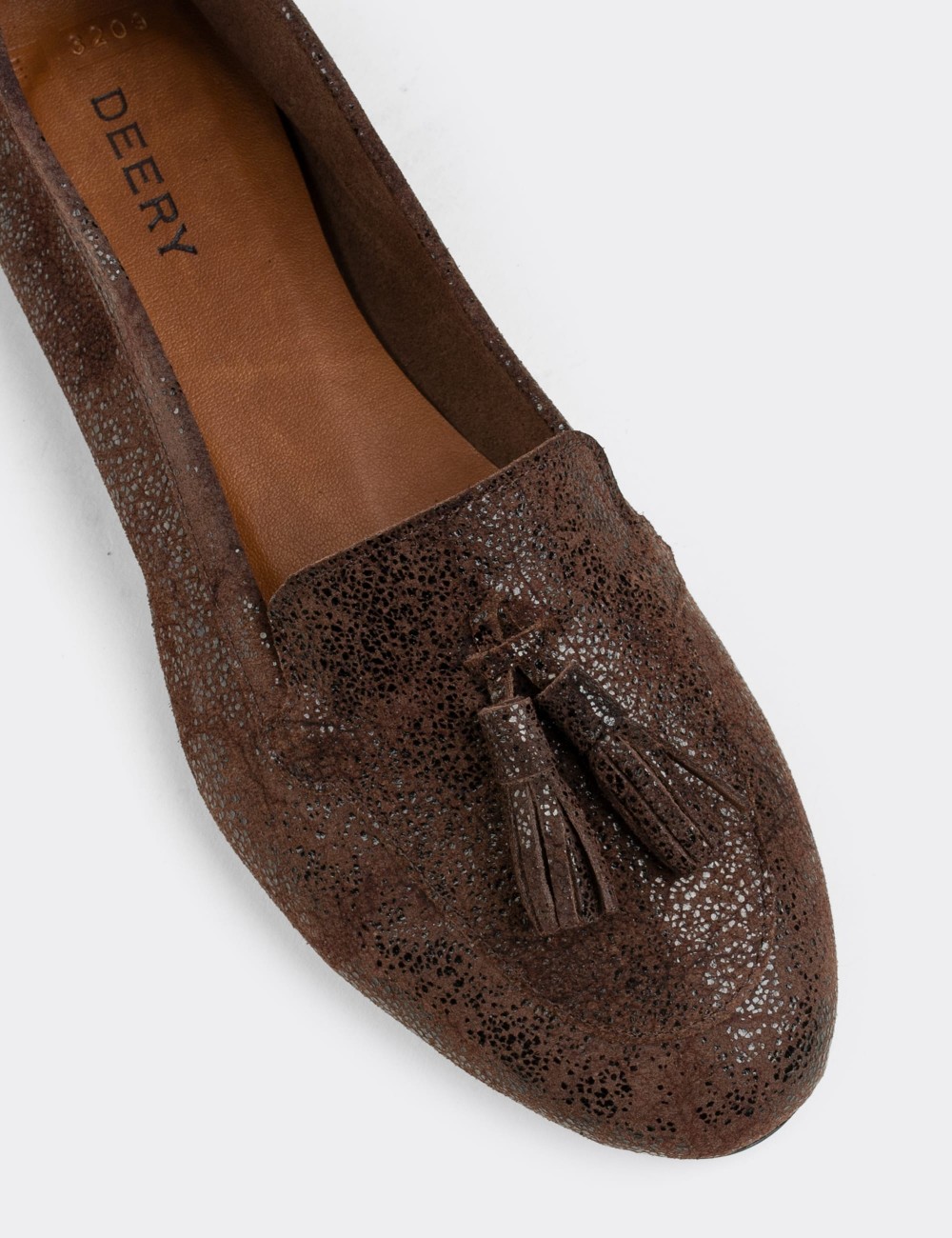 Brown Nubuck Leather Loafers - E3209ZKHVC09
