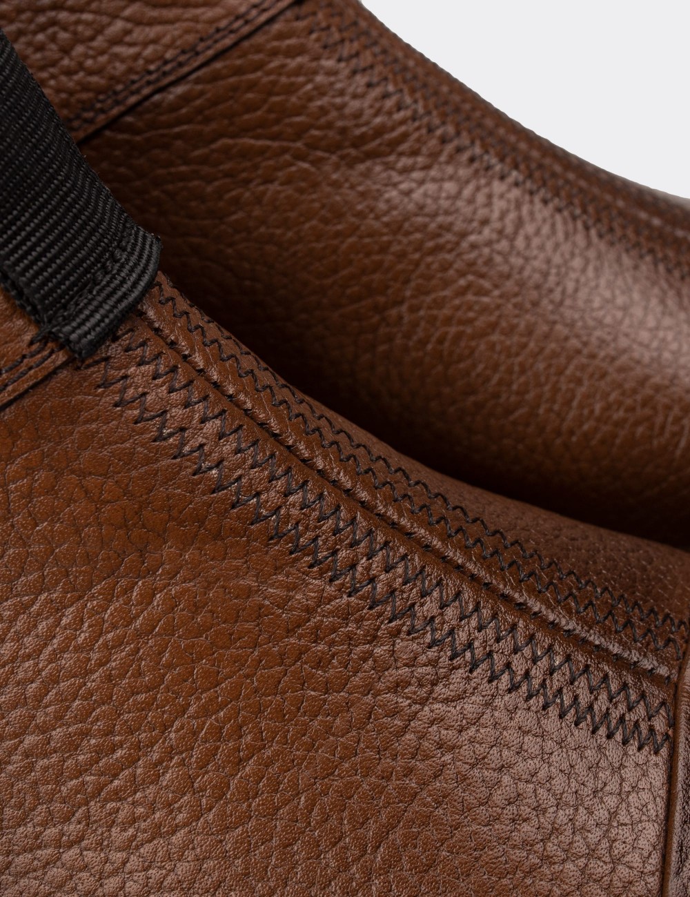 Tan  Leather Boots - 01852MTBAP01