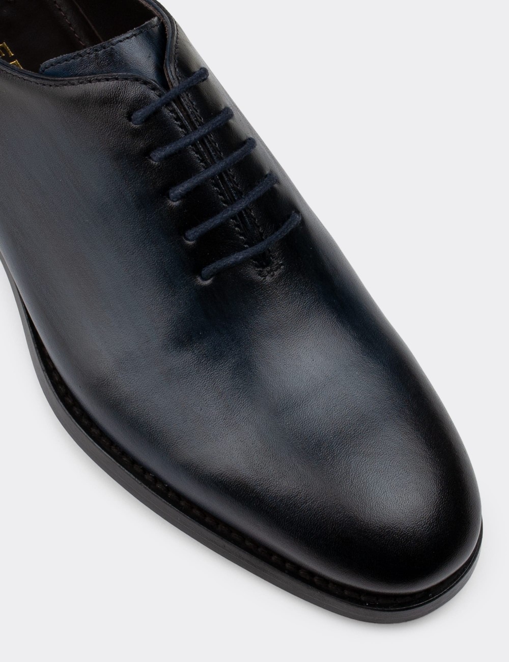 Navy  Leather Classic Shoes - 01830MLCVK01