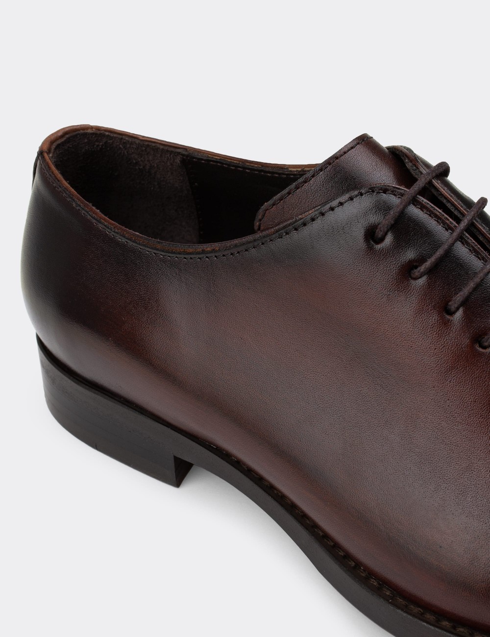 Tan  Leather Classic Shoes - 01830MTBAK01
