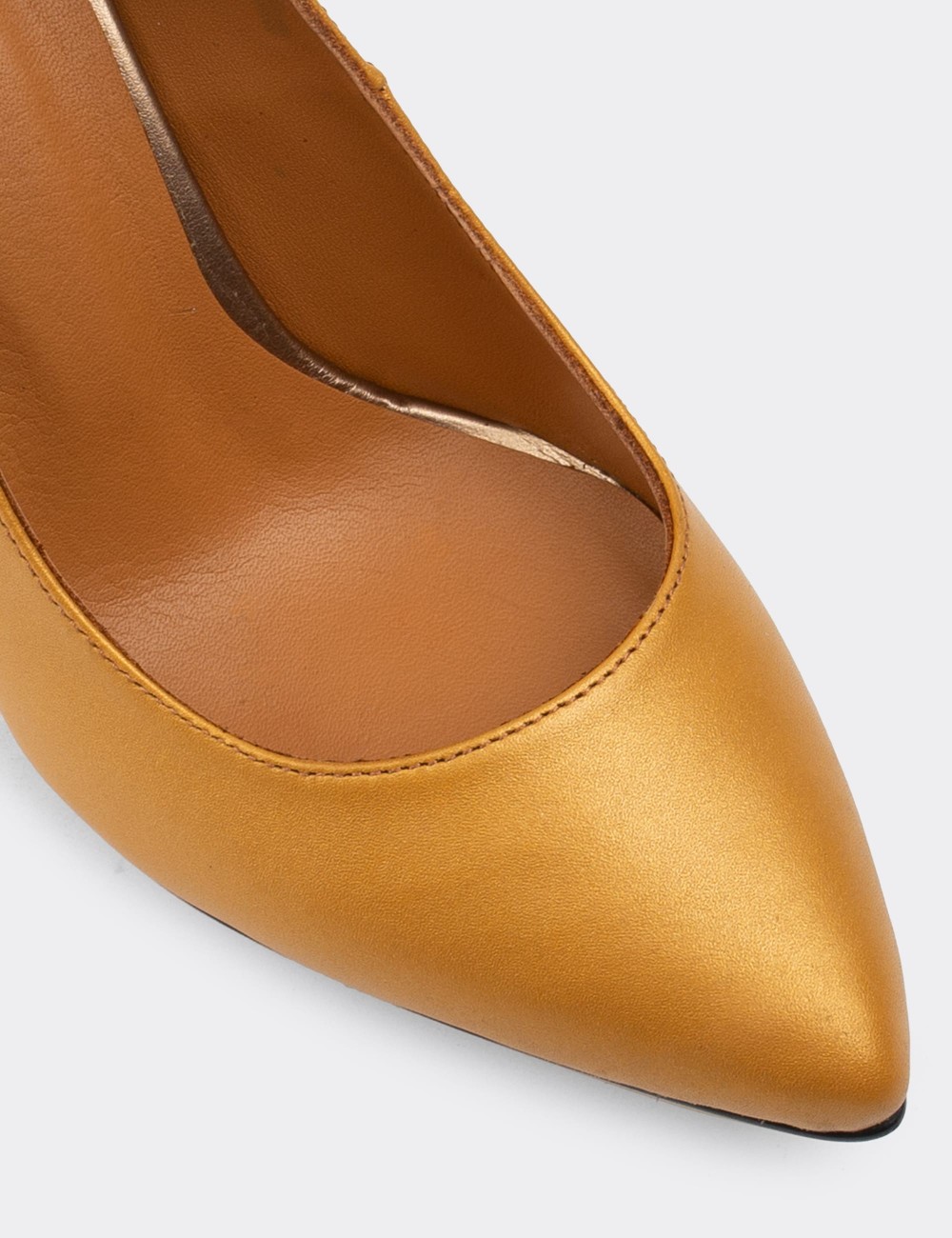 Yellow  Leather Pump - D2029ZSRIM01