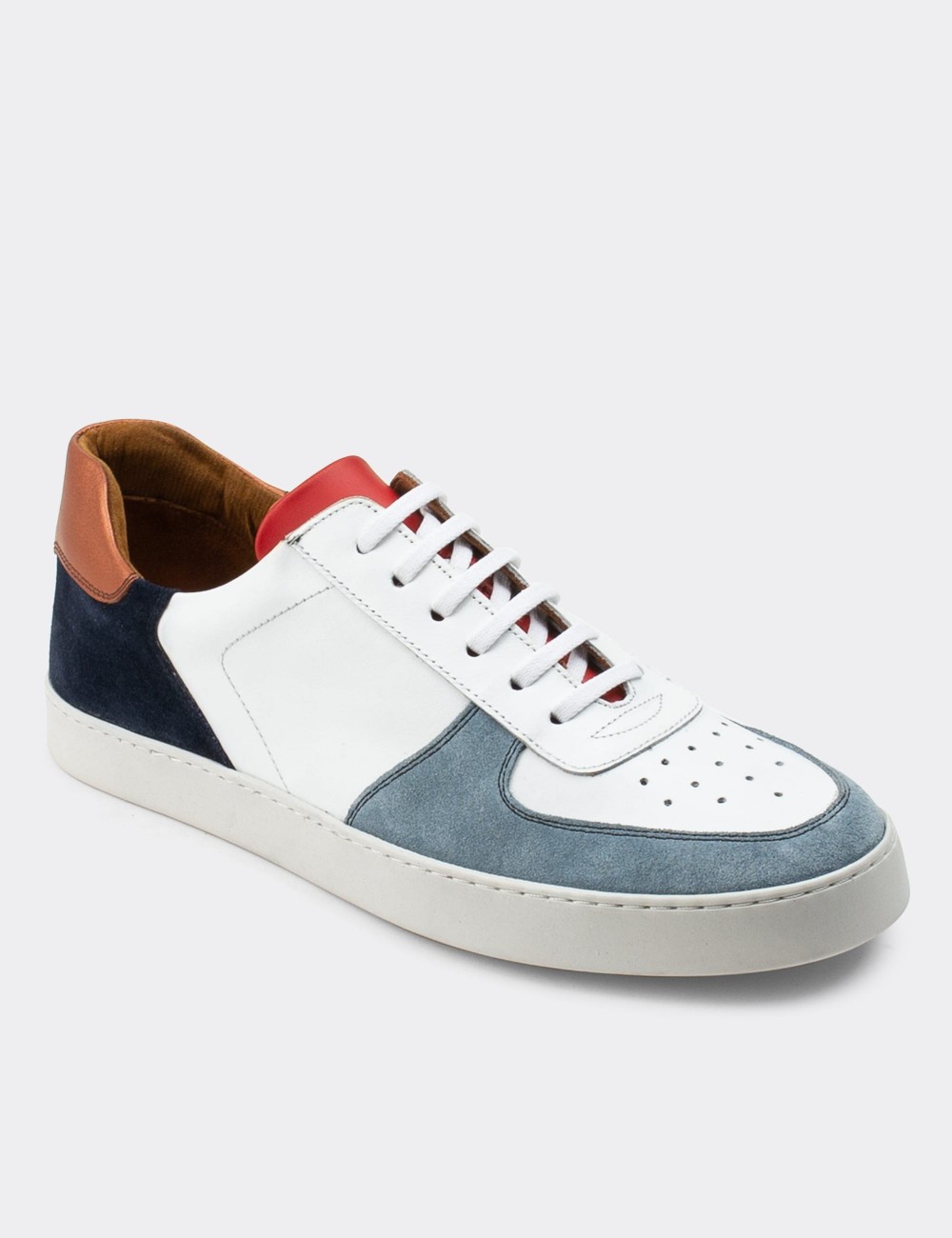 White  Leather Sneakers - 01860MBYZC01