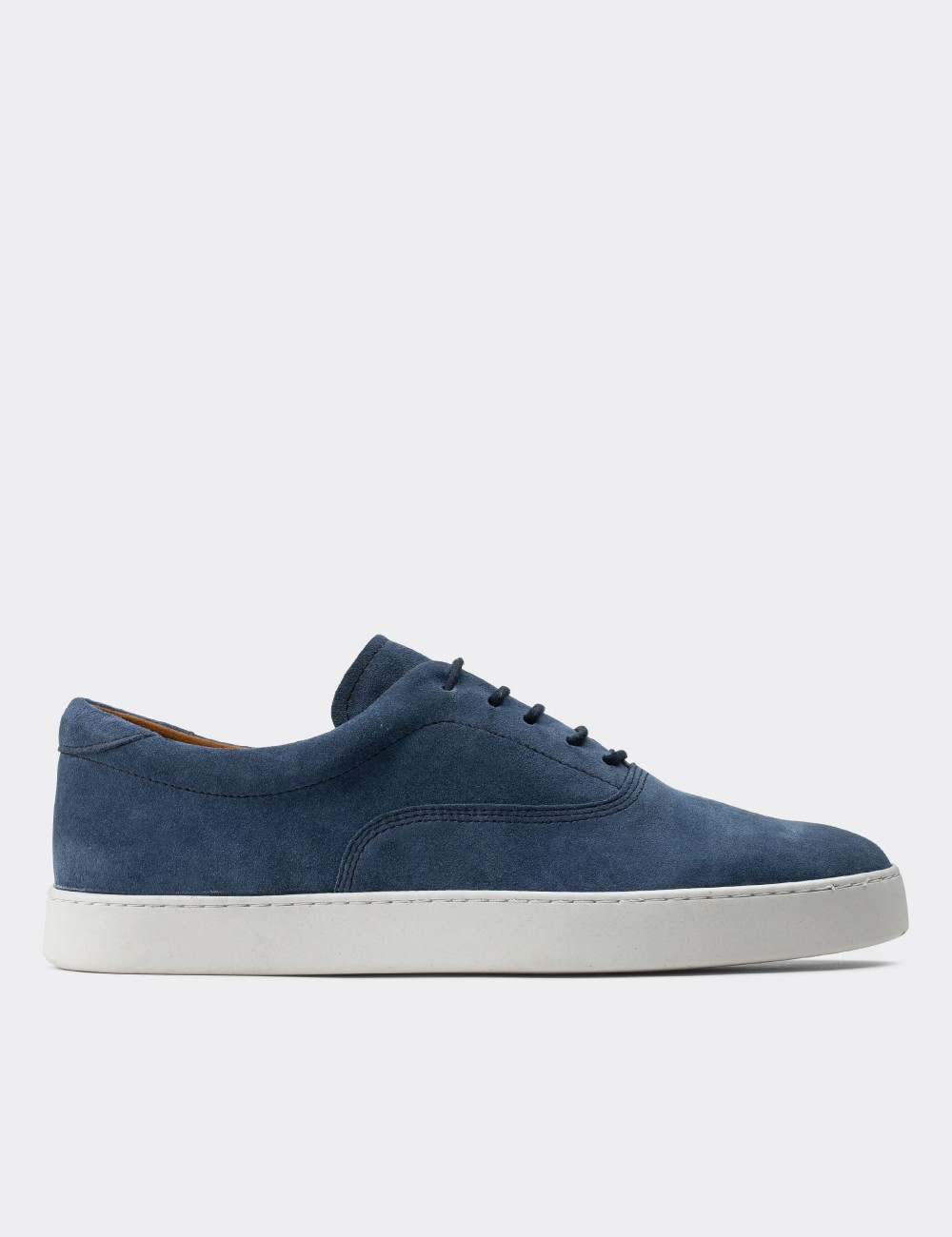 Blue Suede Leather Sneakers - 01867MMVIC01