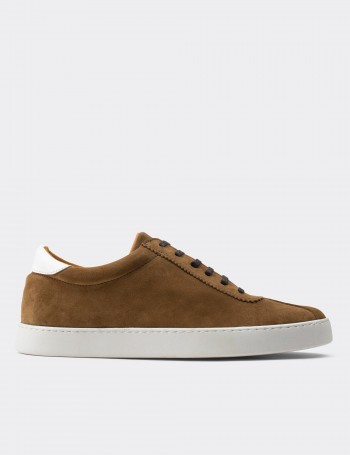 Yellow Suede Leather Sneakers - 01885MHRDC01