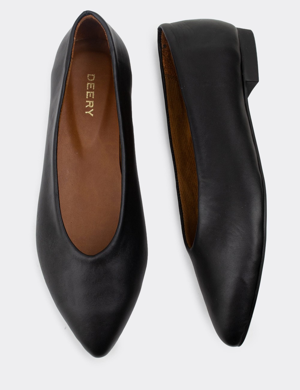 Black  Leather Loafers - 01896ZSYHC01