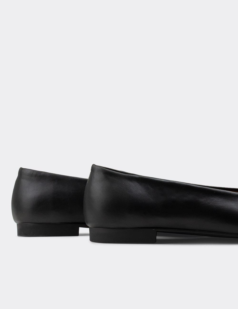 Black  Leather Loafers - 01896ZSYHC01