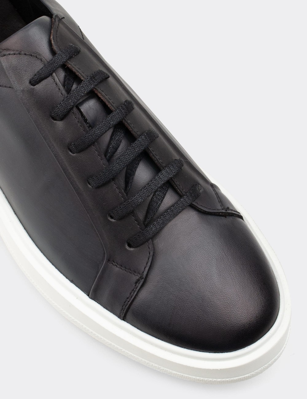 Gray  Leather Sneakers - 01829MGRIP02