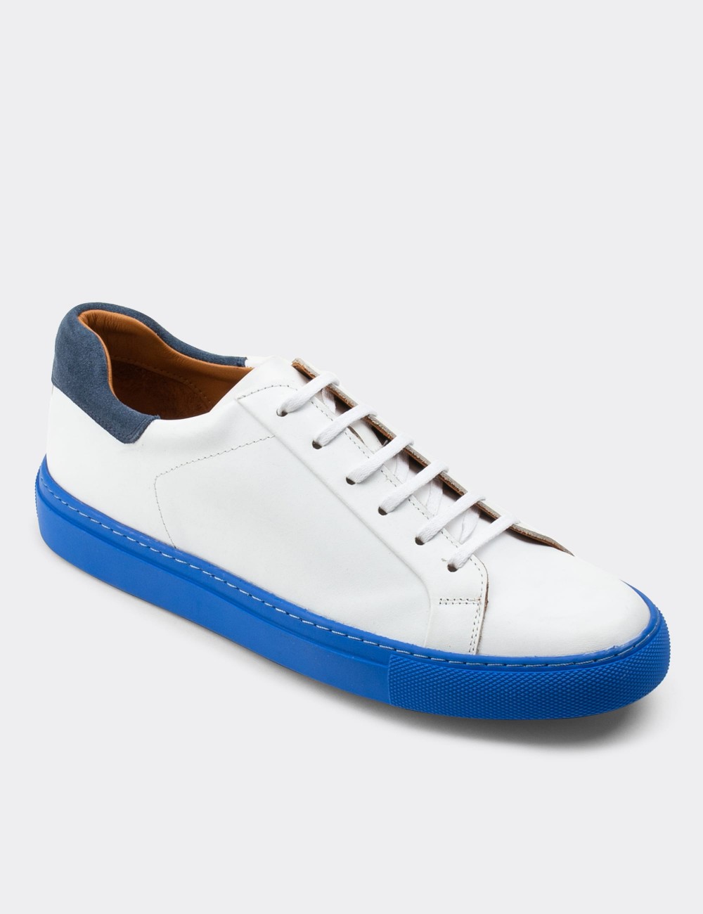 White  Leather Sneakers - 01829MBYZC06