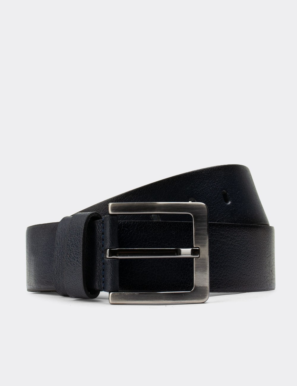  Leather Navy Men's Belt - K0412MLCVW01