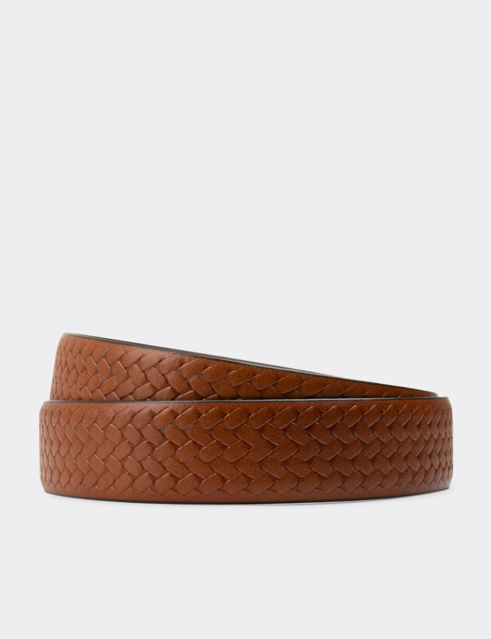  Leather Tan Men's Belt - K0411MTBAW01