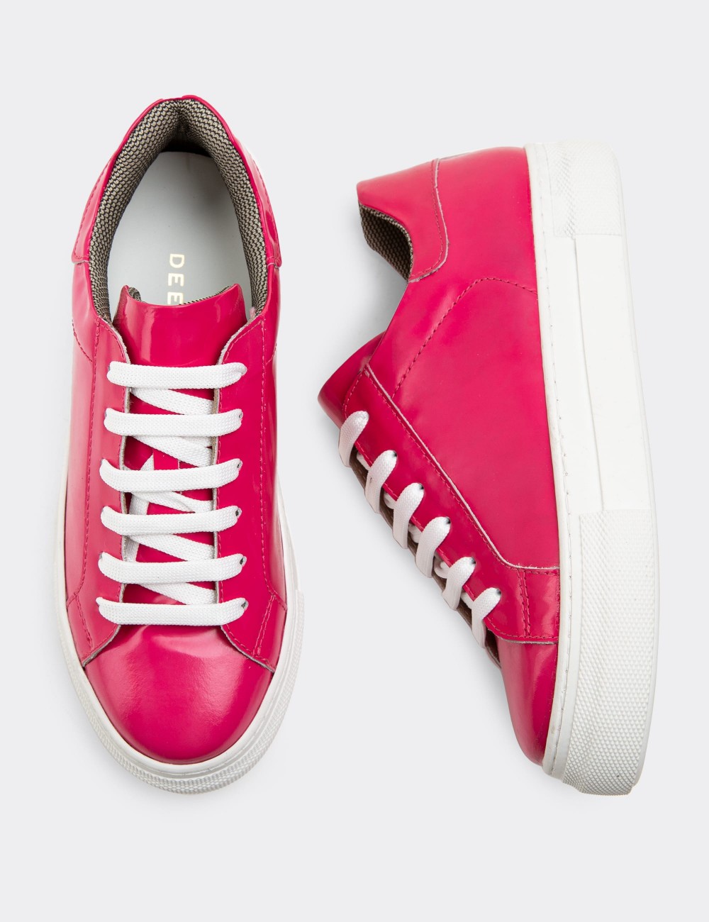 Pink  Leather Sneakers - Z1681ZFSYC01