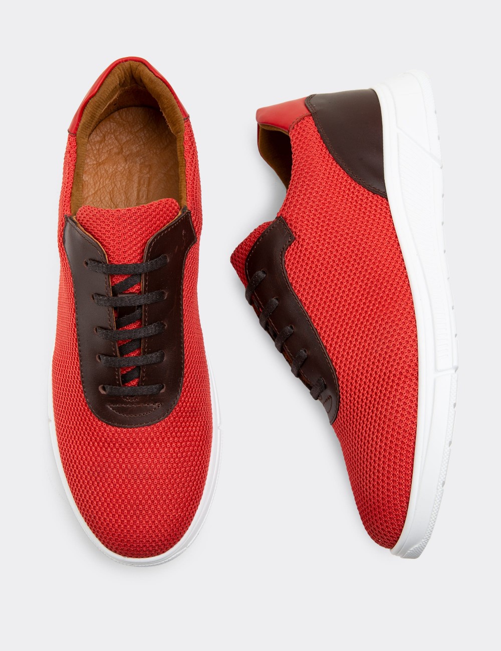 Red Textile Sneakers - 01879MKRMC01