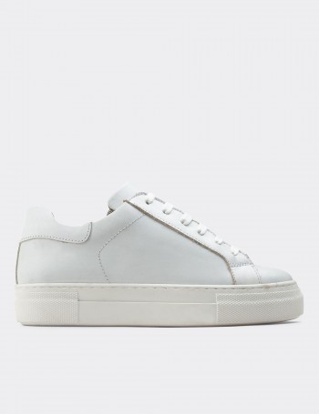 White  Leather Sneakers - Z1681ZBYZC01