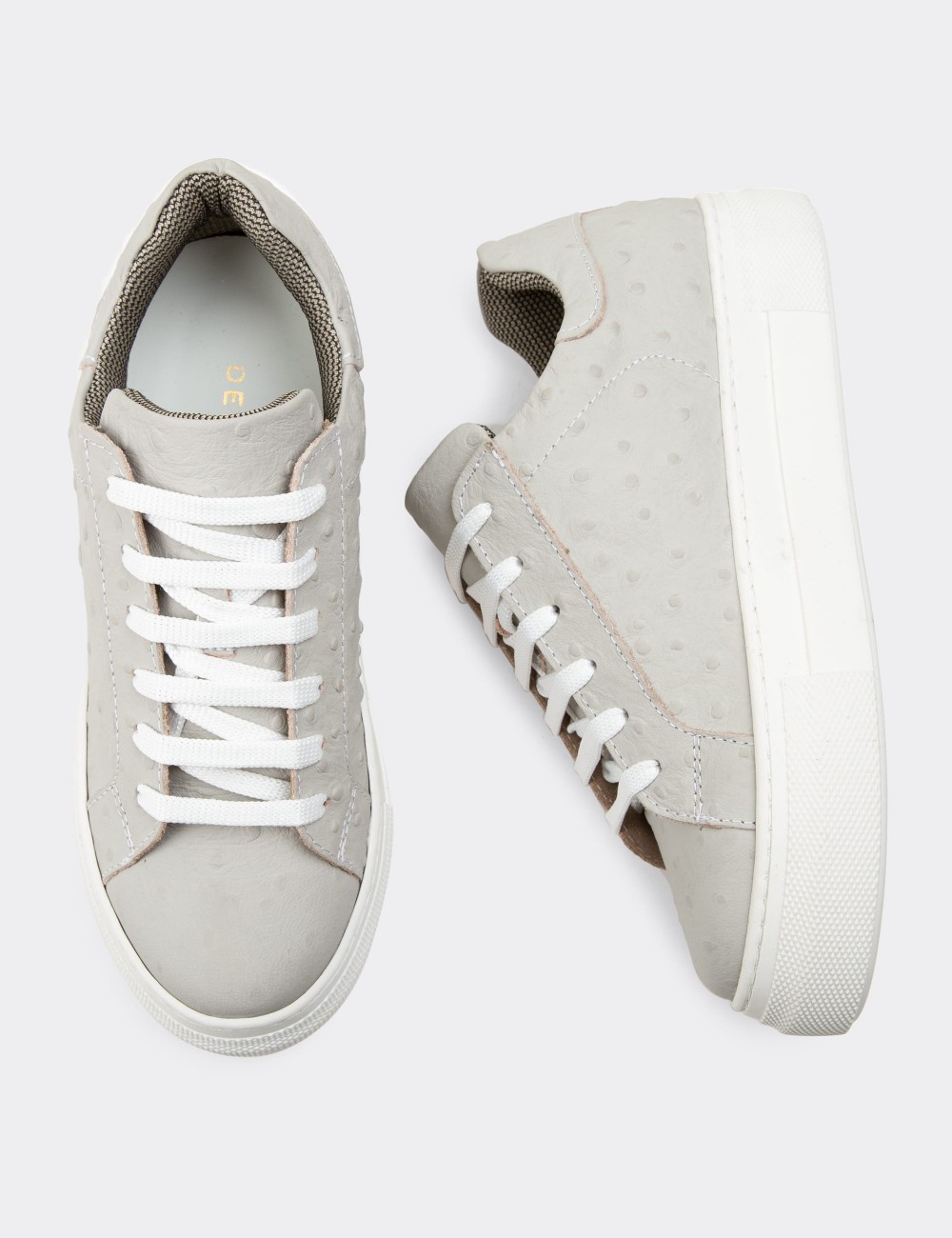 Gray Nubuck Leather Sneakers - Z1681ZGRIC02