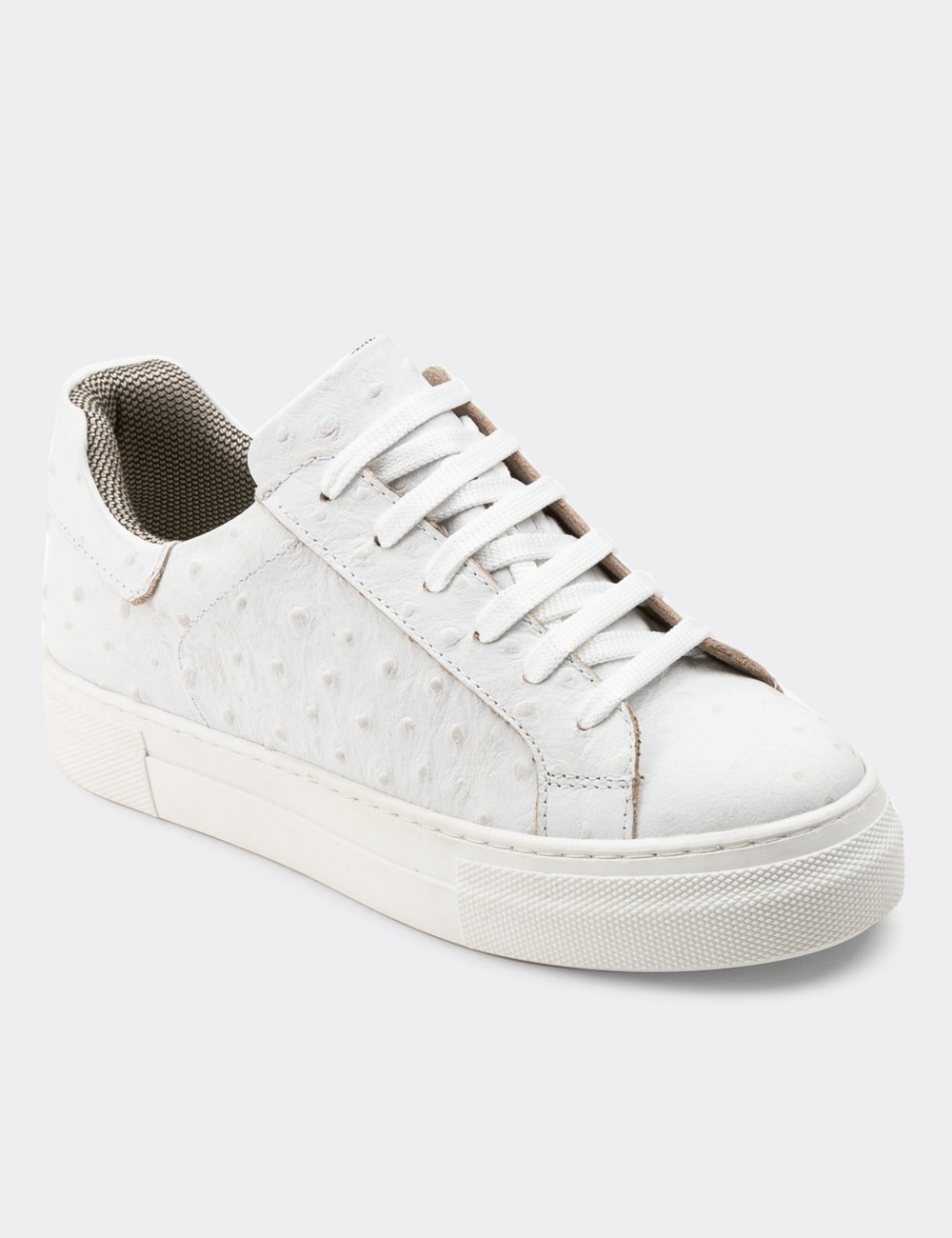 White Nubuck Leather Sneakers - Z1681ZBYZC03