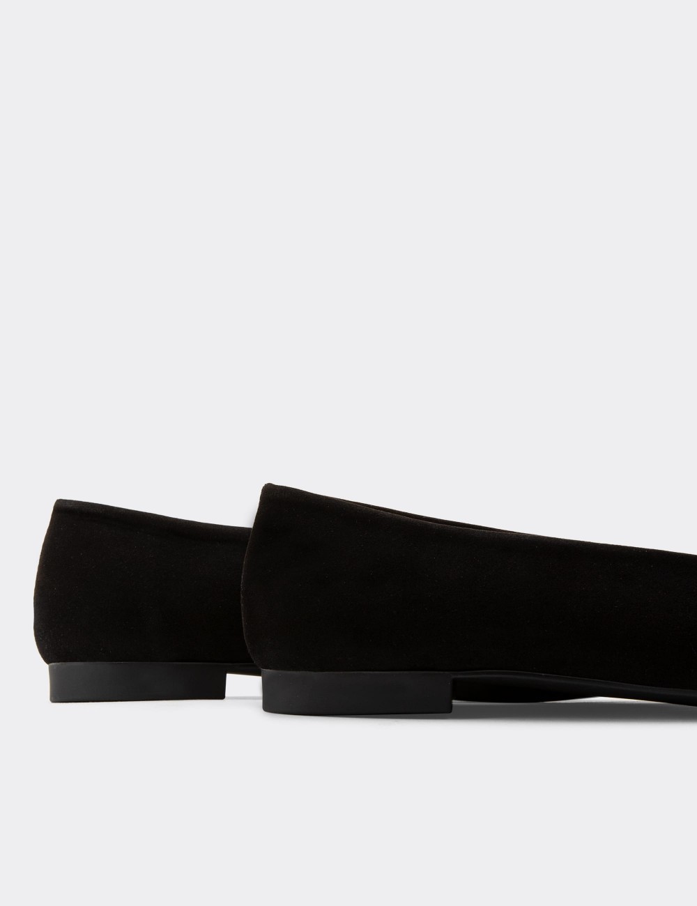 Black Suede Leather Loafers - 01911ZSYHC01