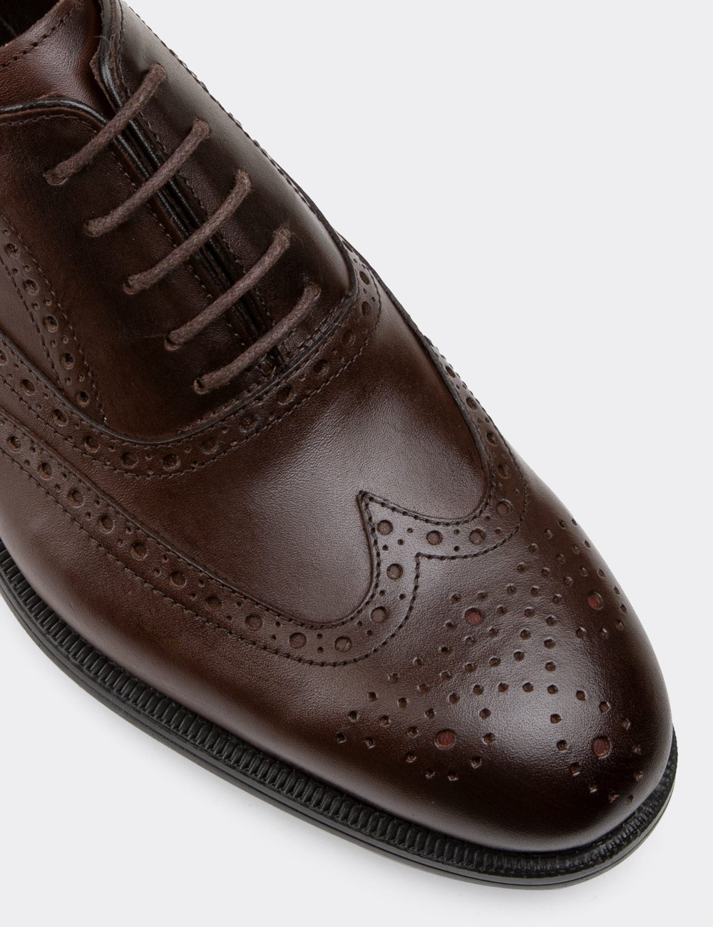Brown  Leather Classic Shoes - 01511MKHVC02