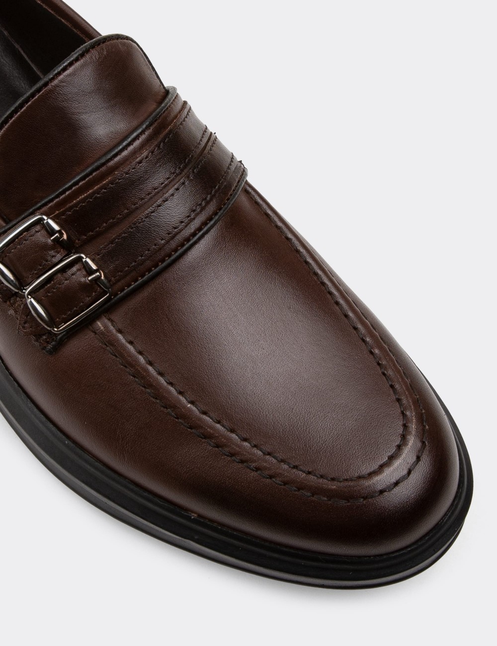 Brown  Leather Loafers - 01925MKHVP01